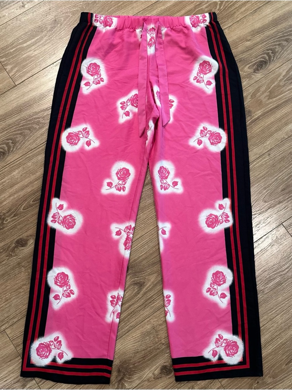 Victoria's Secret Pink Rose Print Pajama Bottoms
